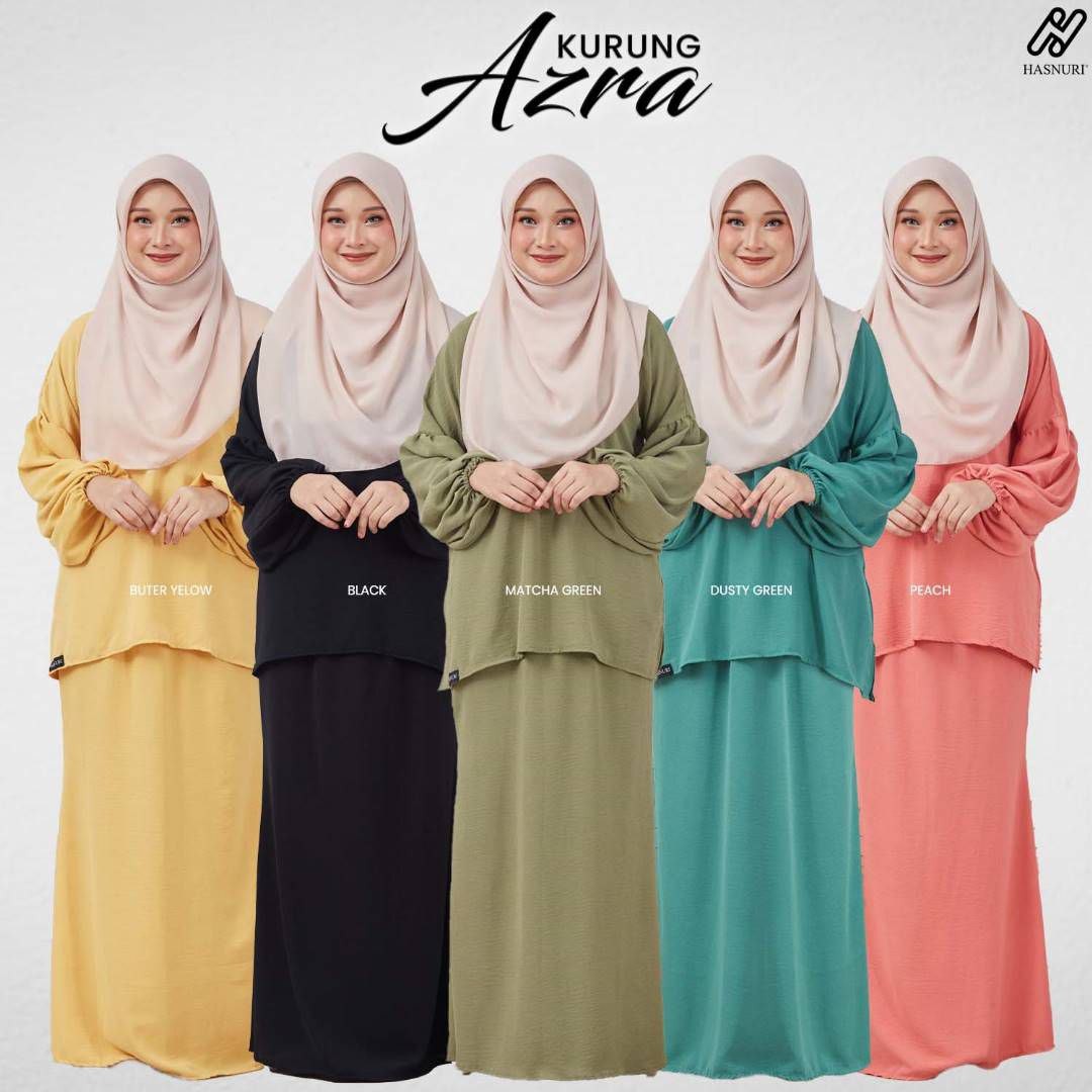 Kurung Azra - Matcha Green