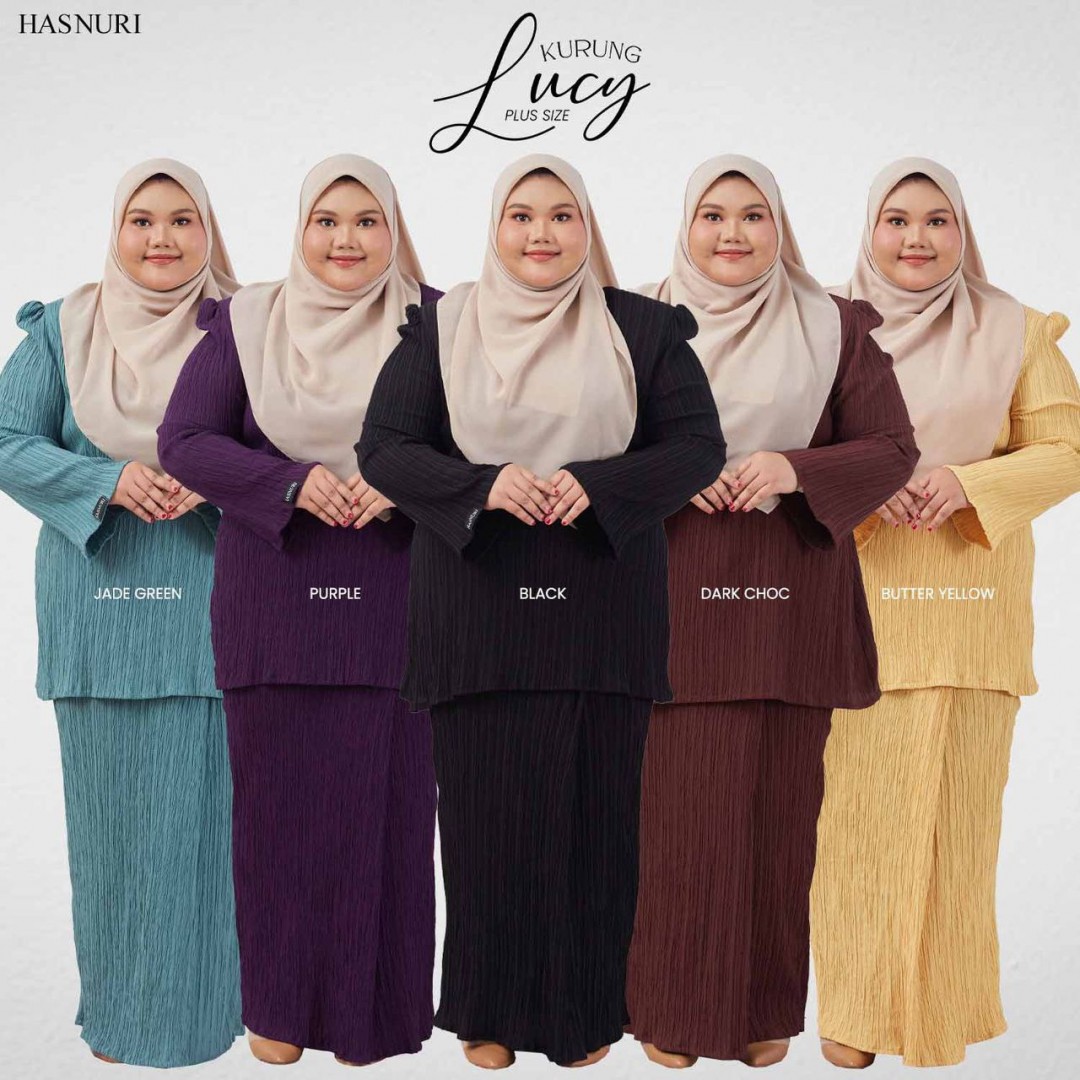Kurung Lucy Plus Size - Purple