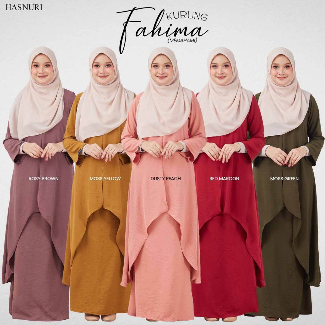 Kurung Fahima - Moss Green