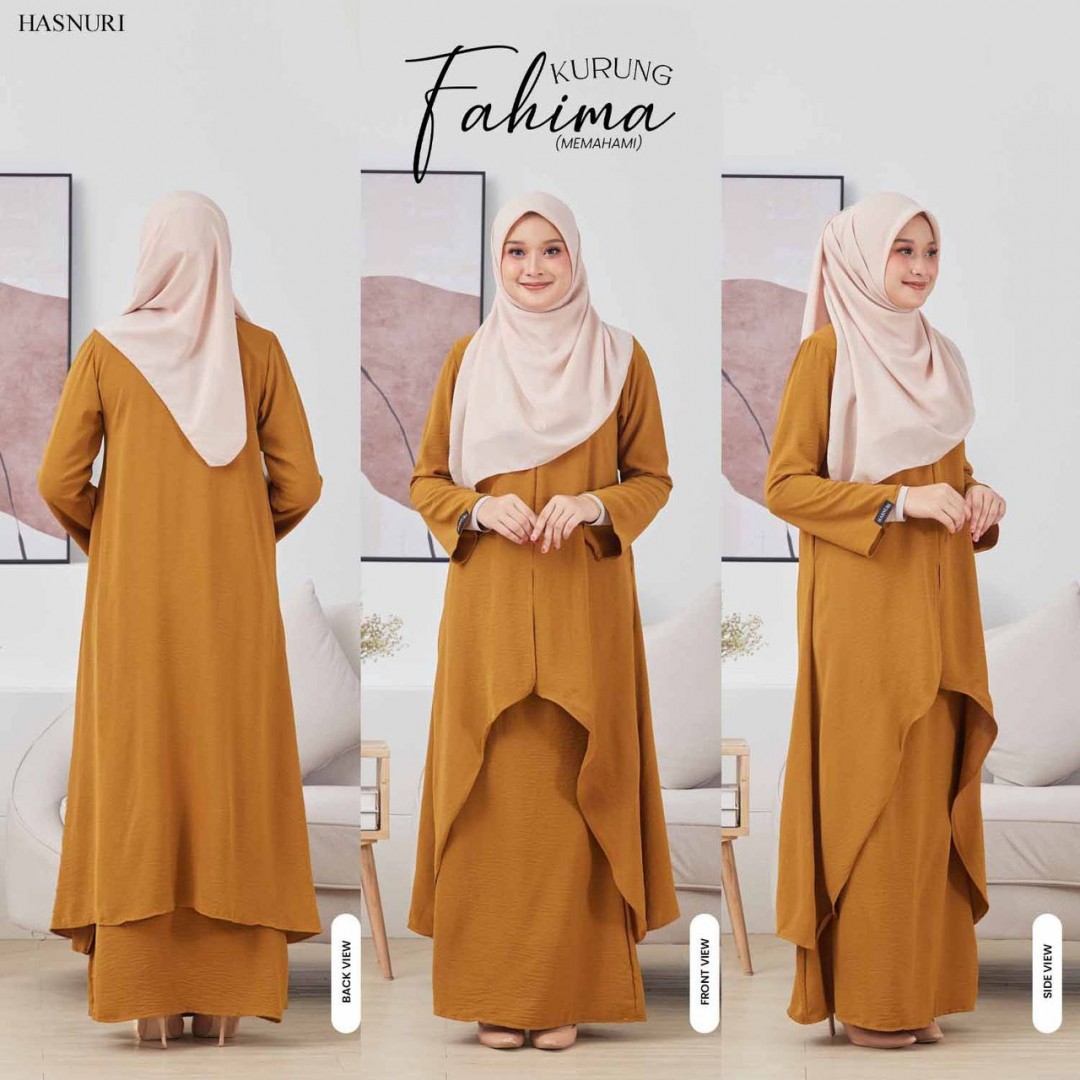Kurung Fahima - Moss Green