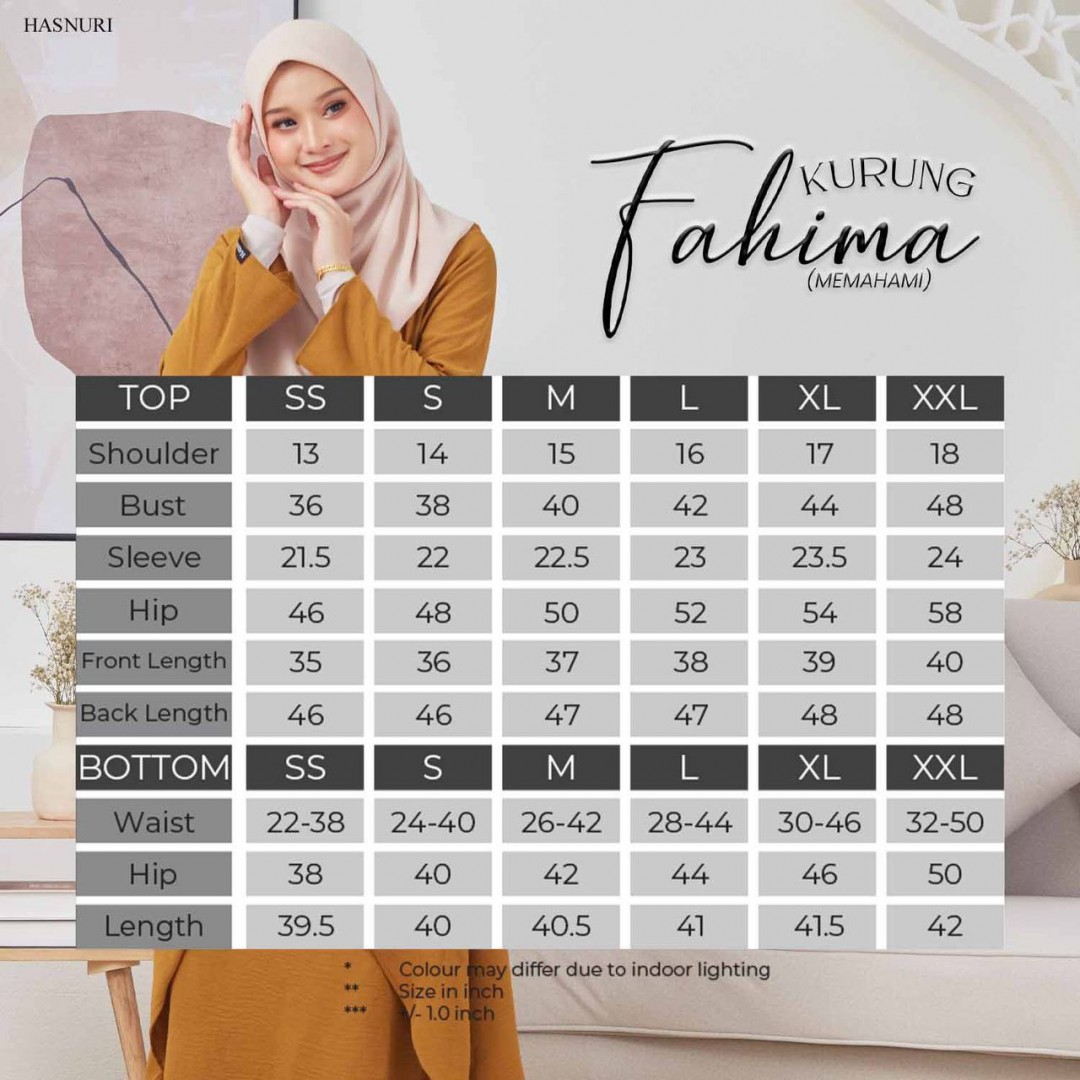 Kurung Fahima - Moss Green