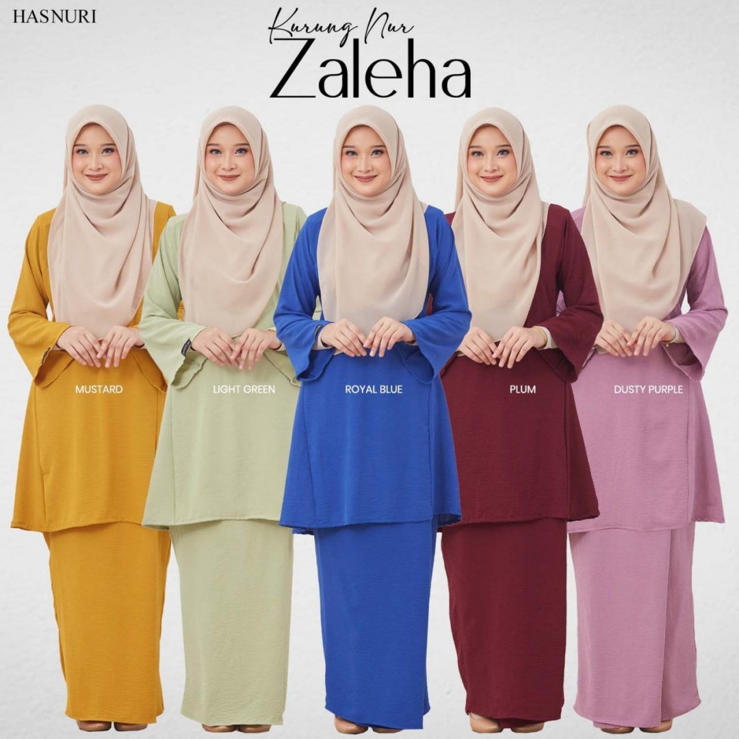 Kurung Nur Zaleha - Mustard