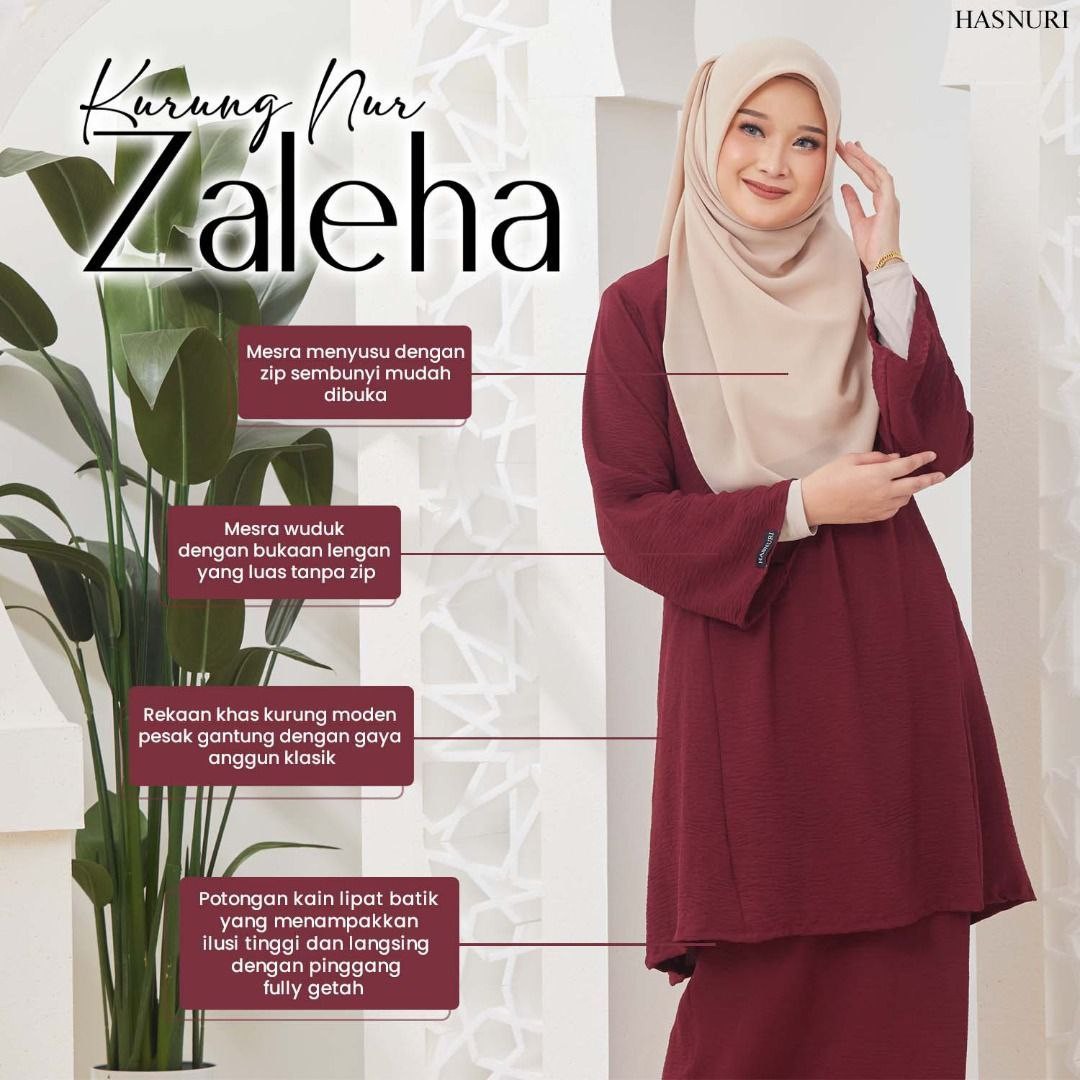 Kurung Nur Zaleha - Mustard