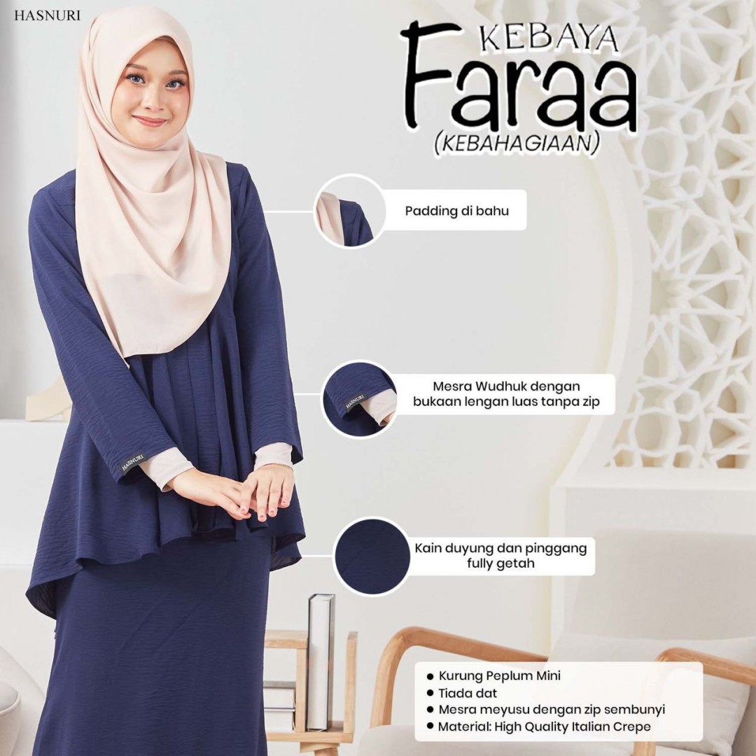 Kebaya Faraa - Black