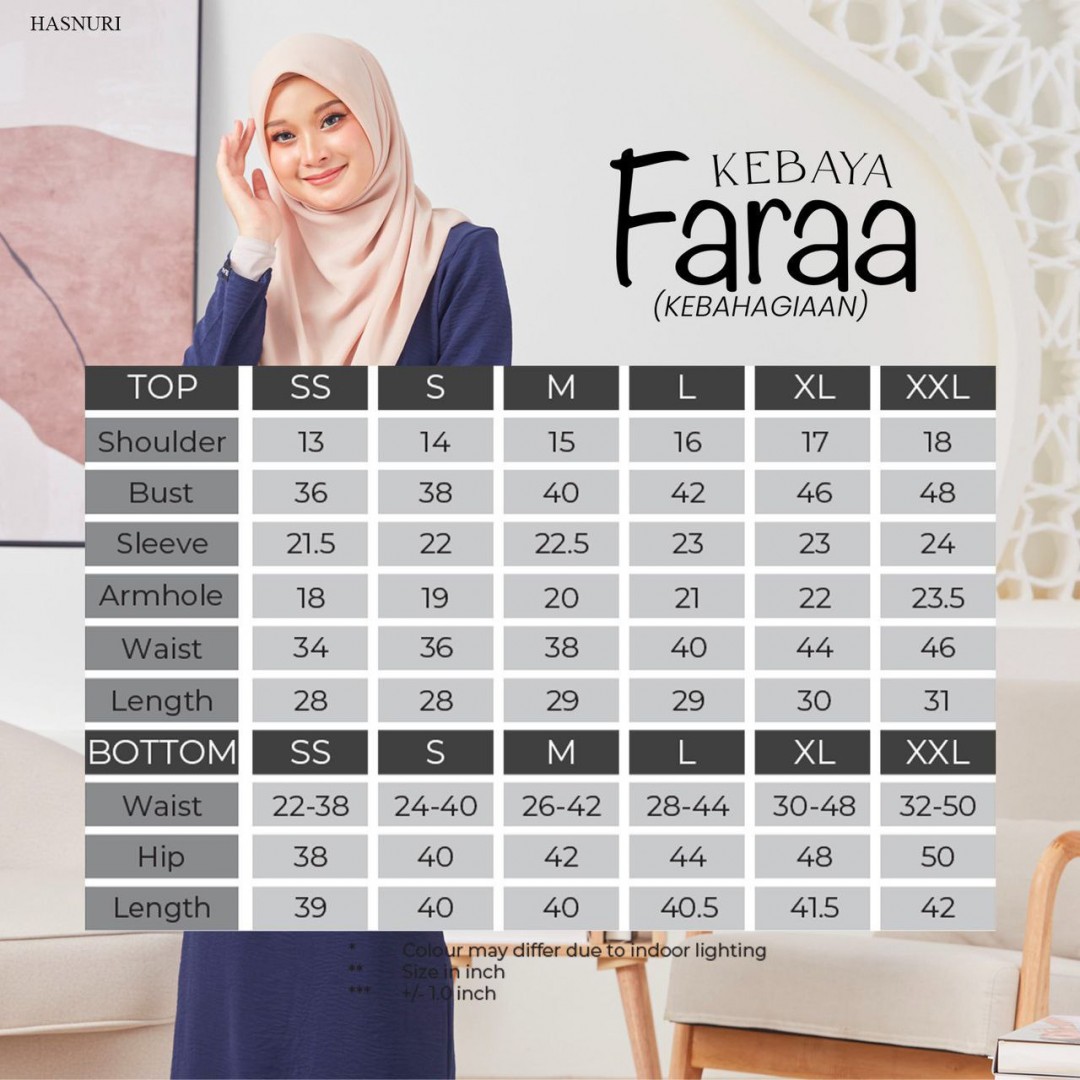 Kebaya Faraa - Black