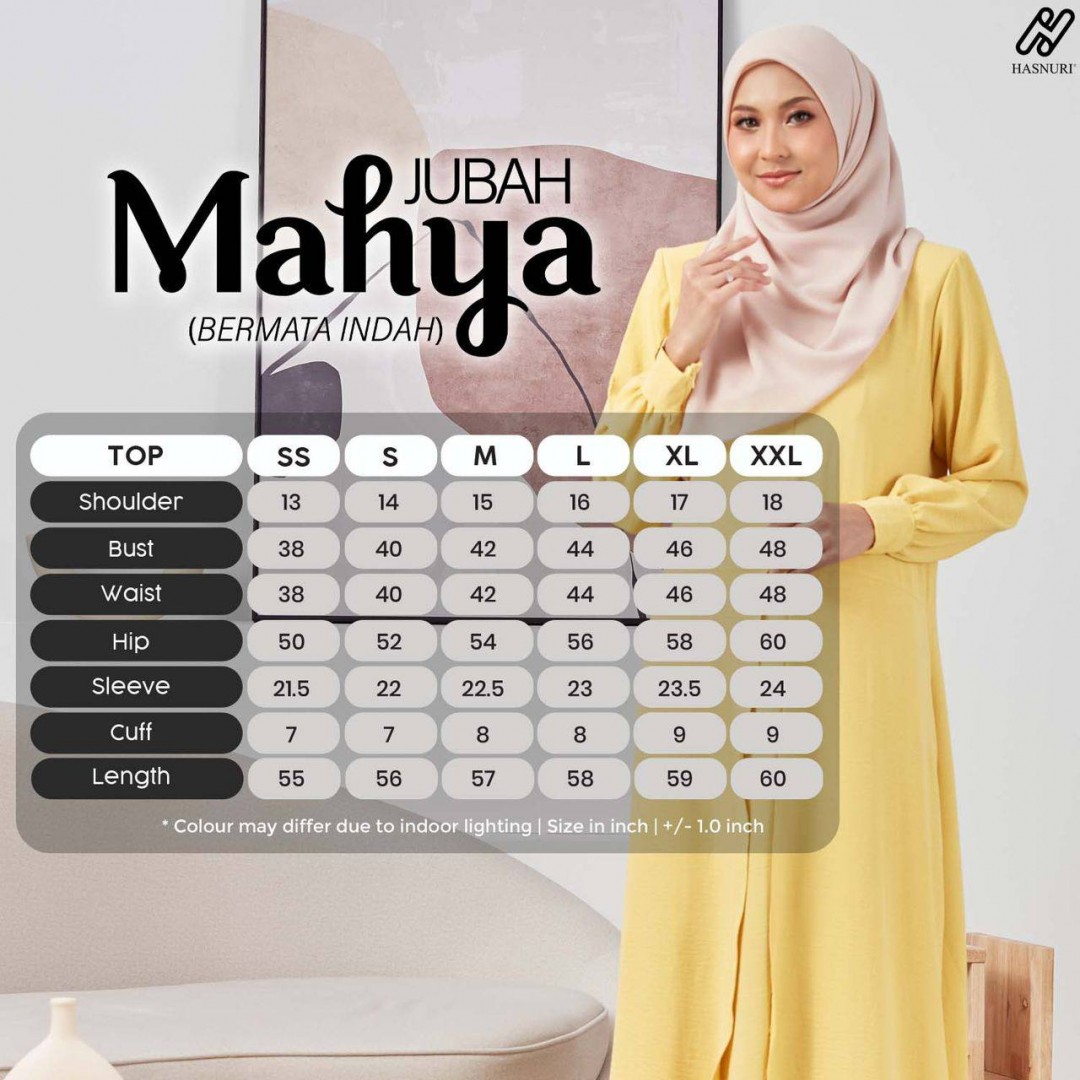 Jubah Mahya - Moss Green