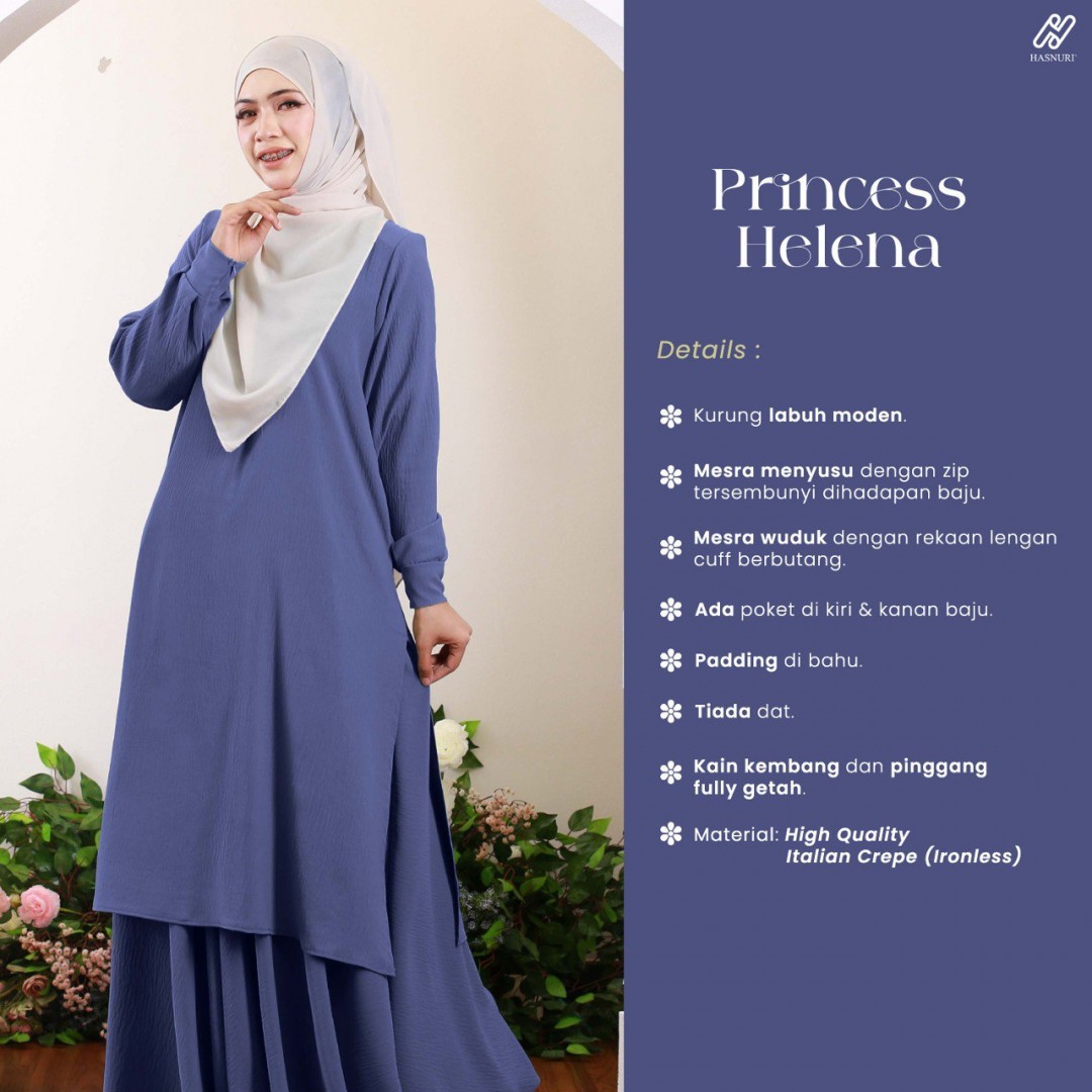 Kurung Princess Helena - Mauve