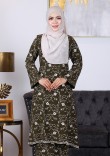 Kurung Dang Melati - Army Green