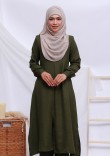 Suit Zakiya Linen - Army Green