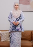 Kurung Sri Camellia - Blueberry