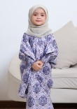 Kurung Wan Naila Kids - Blueberry