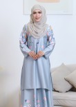 Kurung Princess Aireen - Blue Grey