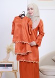 Kurung Wan Sofea Kids - Brick Orange