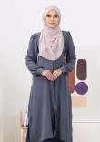 Suit Nur Zakiya - Charcoal