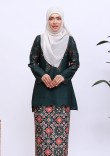 Kurung Amna Mini - Emerald Green