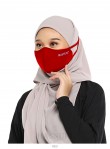 Face Mask Hasnuri - Red