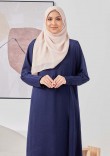 Kurung Muazara - Navy Blue