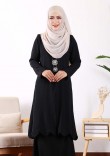 Kurung Lala Scallop - Black
