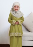 Kurung Dang Faeza Kids 2.0 - Golden Olive