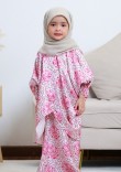 Kurung Wan Naila Kids - Hot Pink