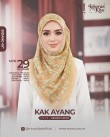 Tudung Bawal - Orange Cream - B45
