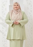 Kurung Nur Zaleha Plus Size - Light Green