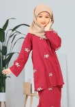Kurung Qeela Kids - Maroon