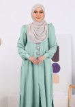 Kurung Nur Zakiya - Mint Green