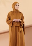 Abaya Hajar - Mustard Gold