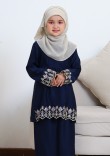 Kurung Dang Faeza Kids 2.0 - Navy Blue