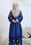 Kurung Princess Aireen - Navy Blue