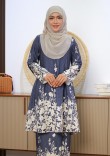 Kurung Che Quroong - Navy Blue