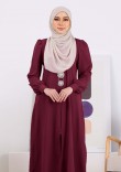 Kurung Nur Zakiya - Plum