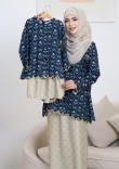 Kurung Sri Tulip Mini Kids - Teal