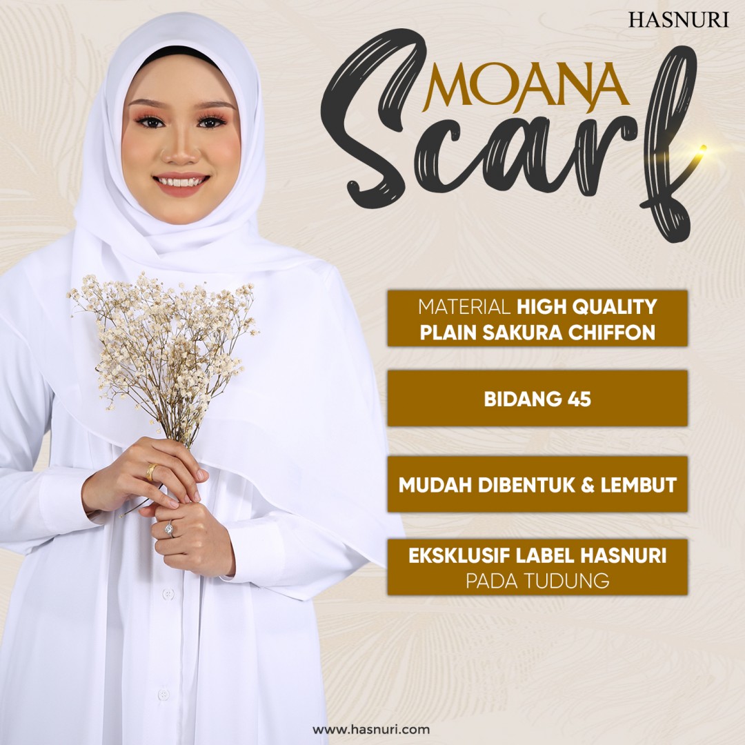 Scarf Moana - Dusty Maroon