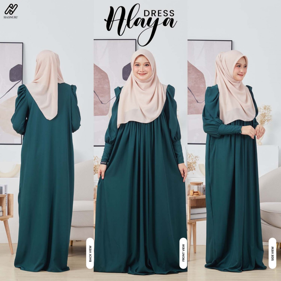 Dress Alaya - Emerald Green