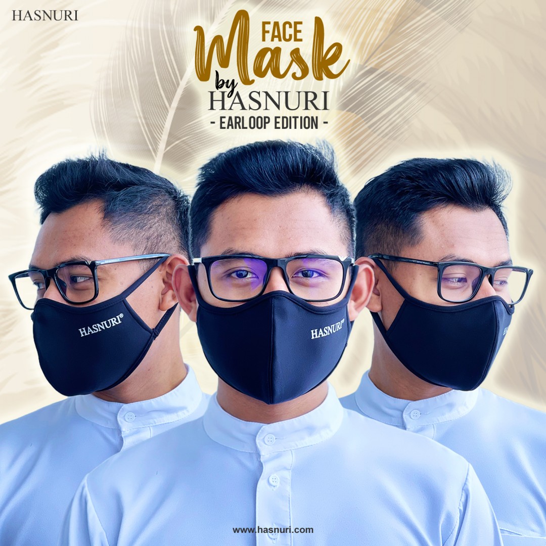 Face Mask Hasnuri Men - Black
