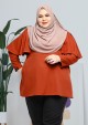 Blouse Yasmin Plus Size - Dark Orange