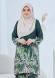 Kurung Batik Jelita - Emerald Green