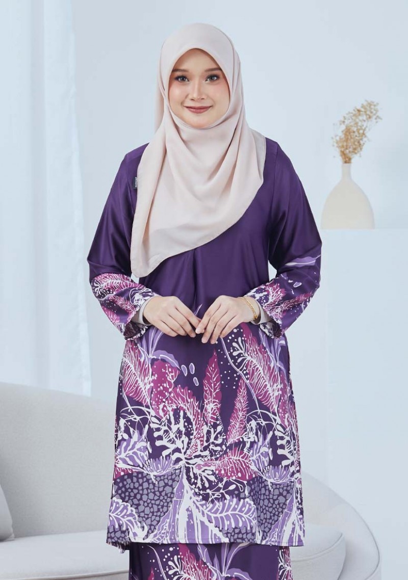 Kurung Batik Jelita - Purple