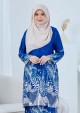 Kurung Batik Jelita - Royal Blue