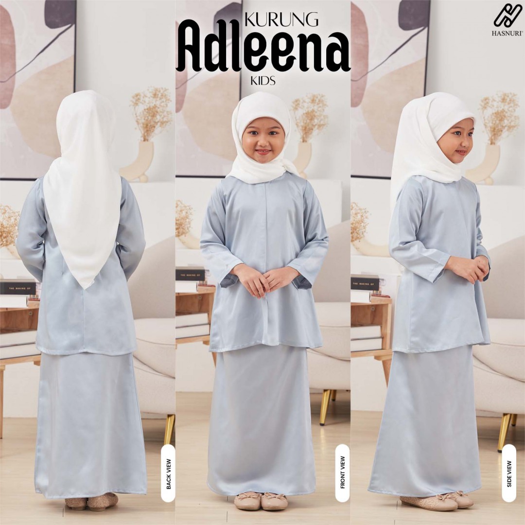 Kurung Adleena Kids - Baby Blue