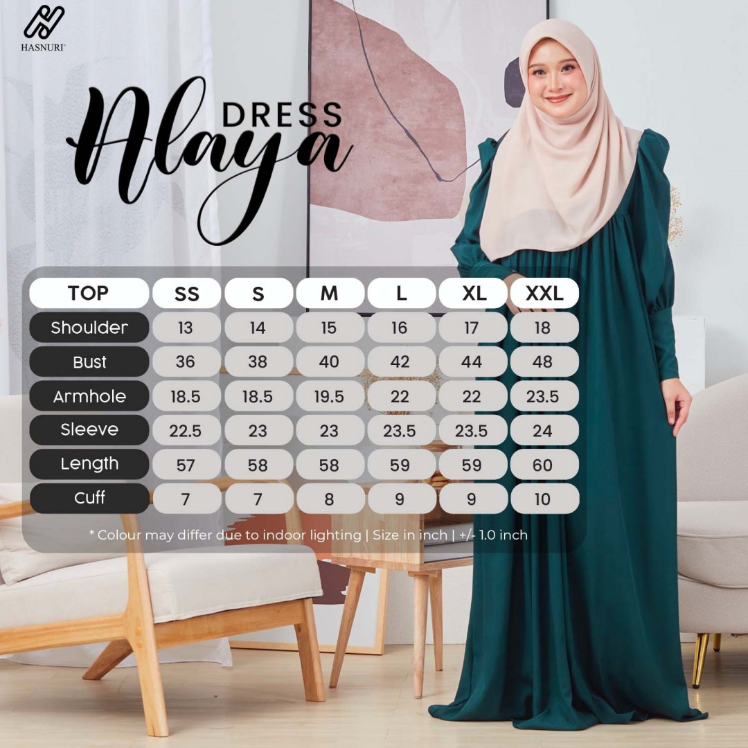 Dress Alaya - Maroon