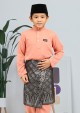 Baju Melayu Kashaf Kids - Peach