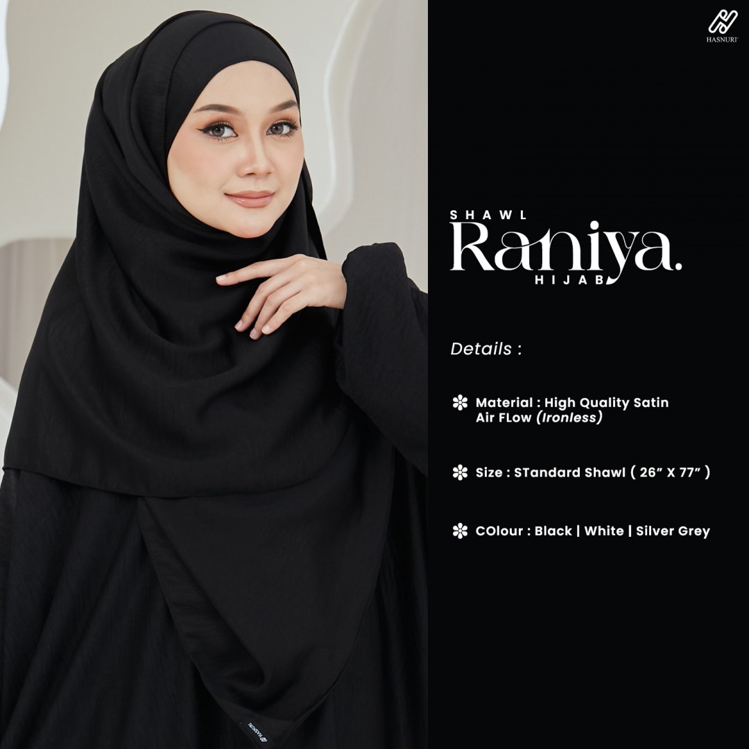 Shawl Raniya - Black