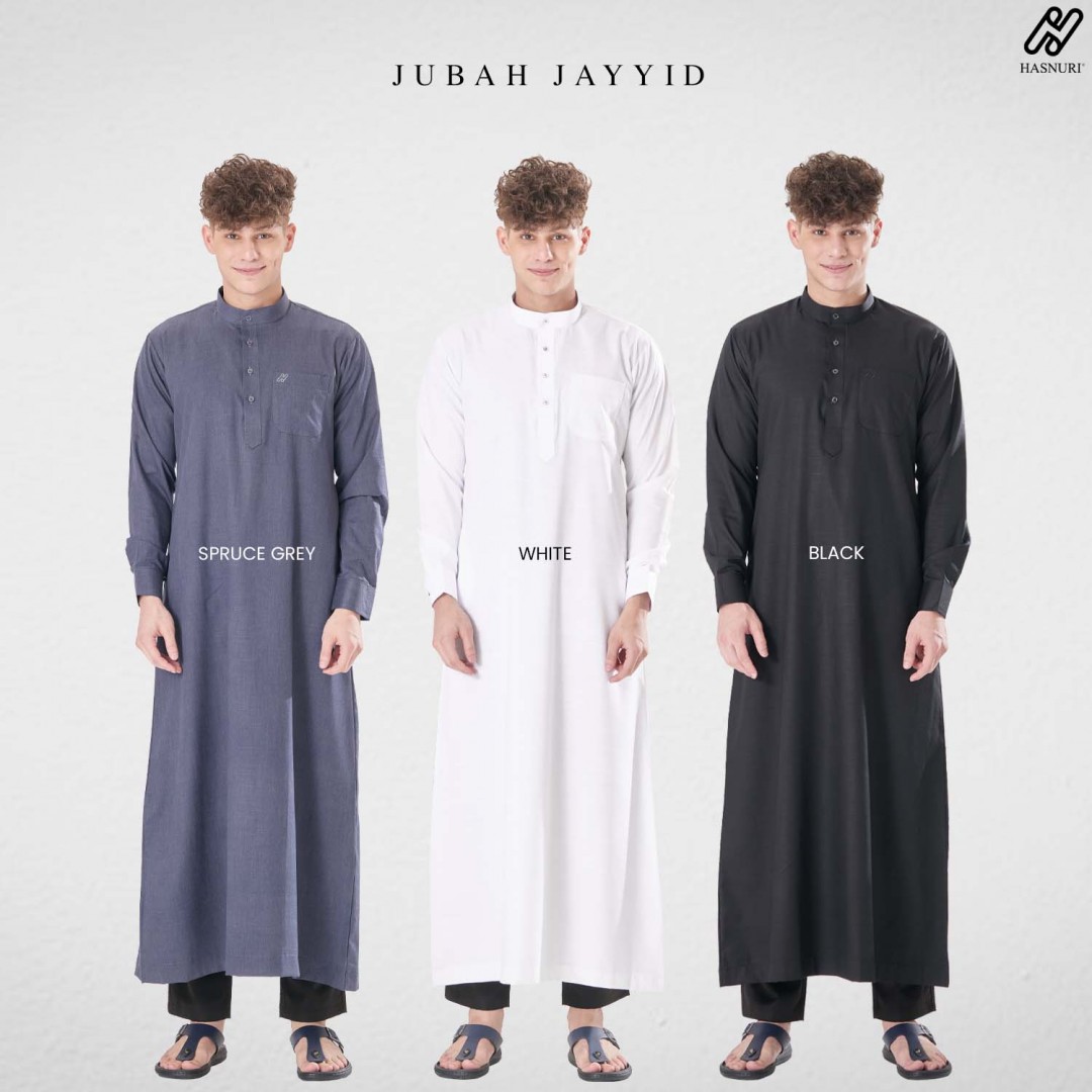 Jubah Jayyid - Spruce Grey