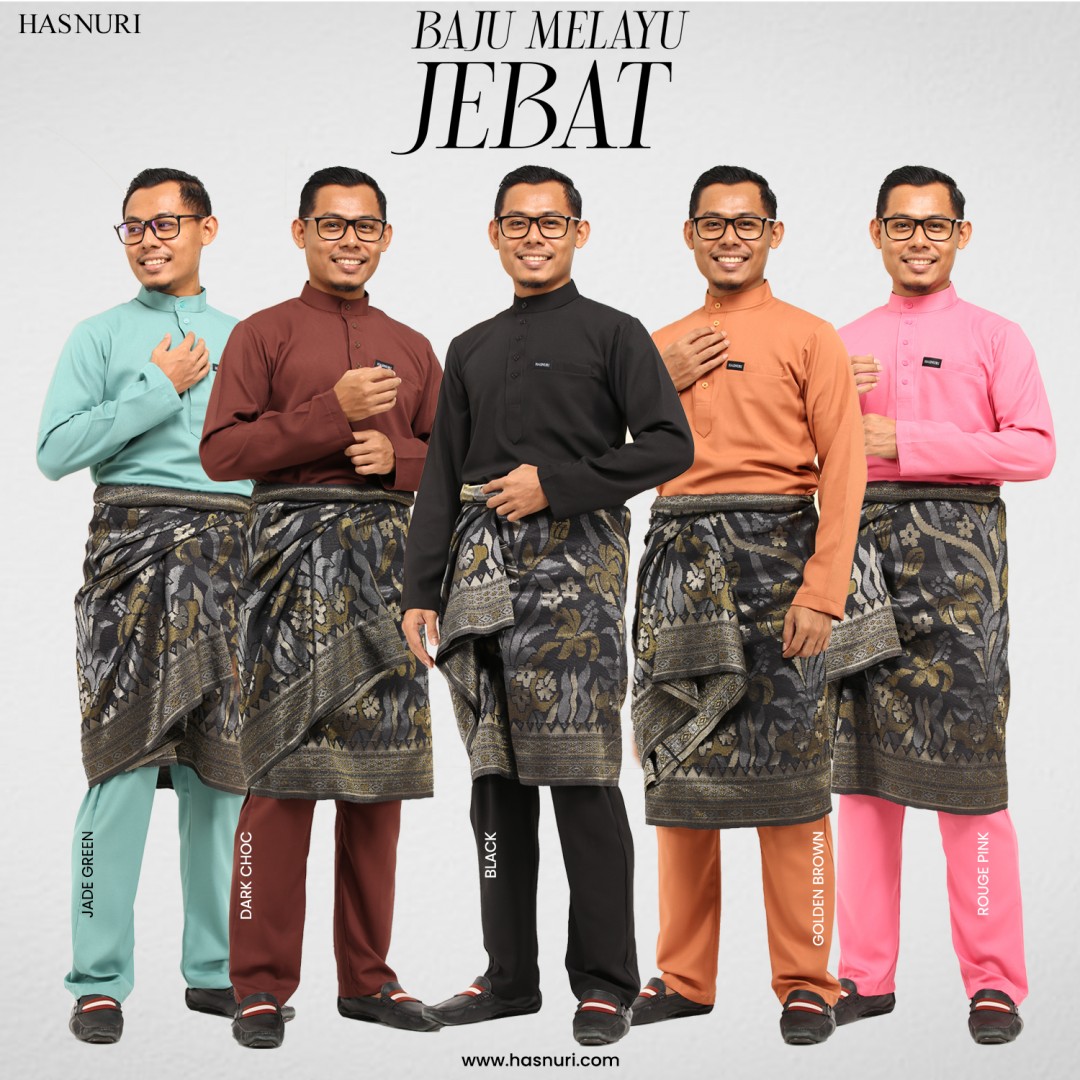 Baju Melayu Jebat - Magenta
