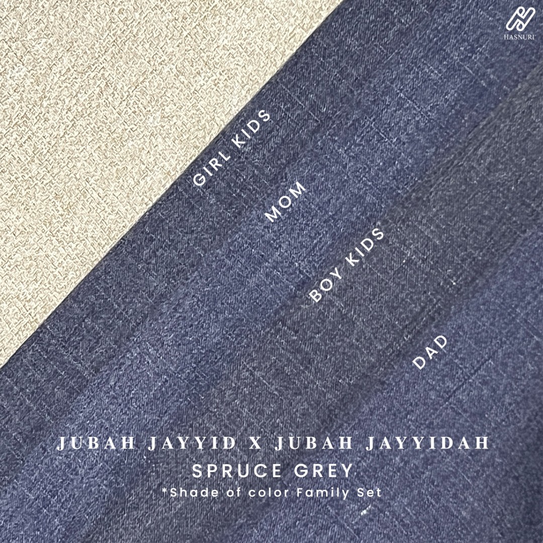 Jubah Jayyidah Kids - Spruce Grey