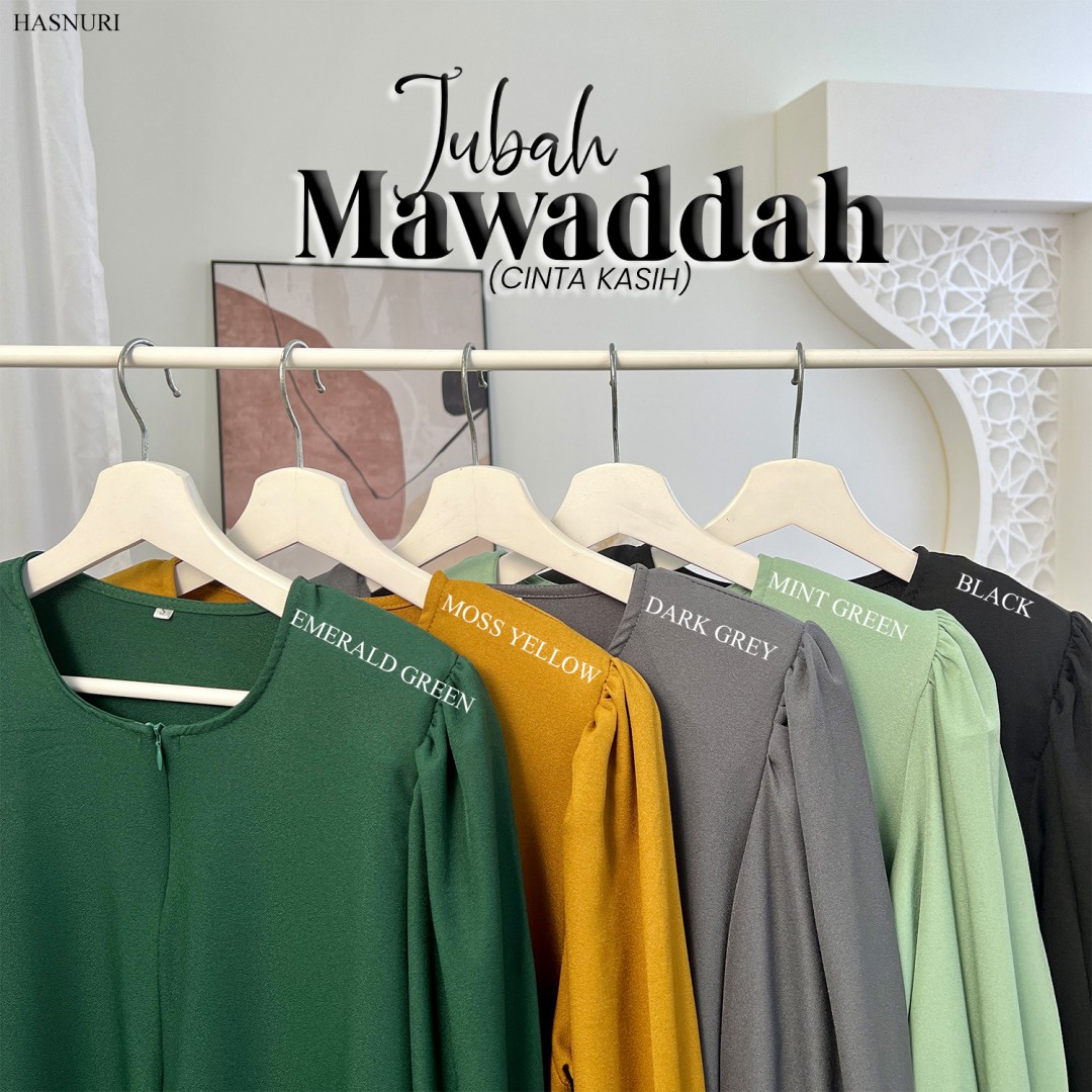 Jubah Mawaddah - Emerald Green