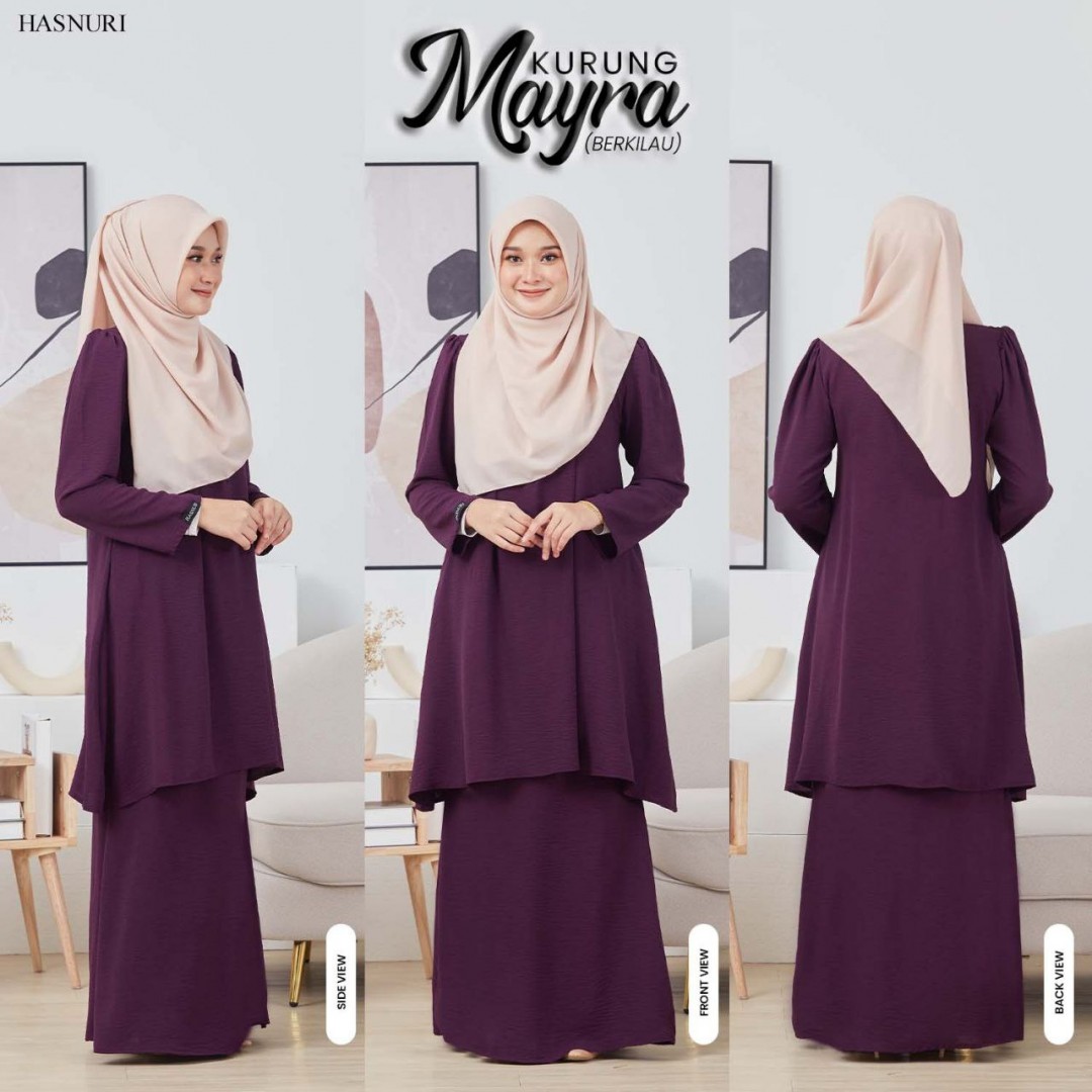 Kurung Mayra - Purple